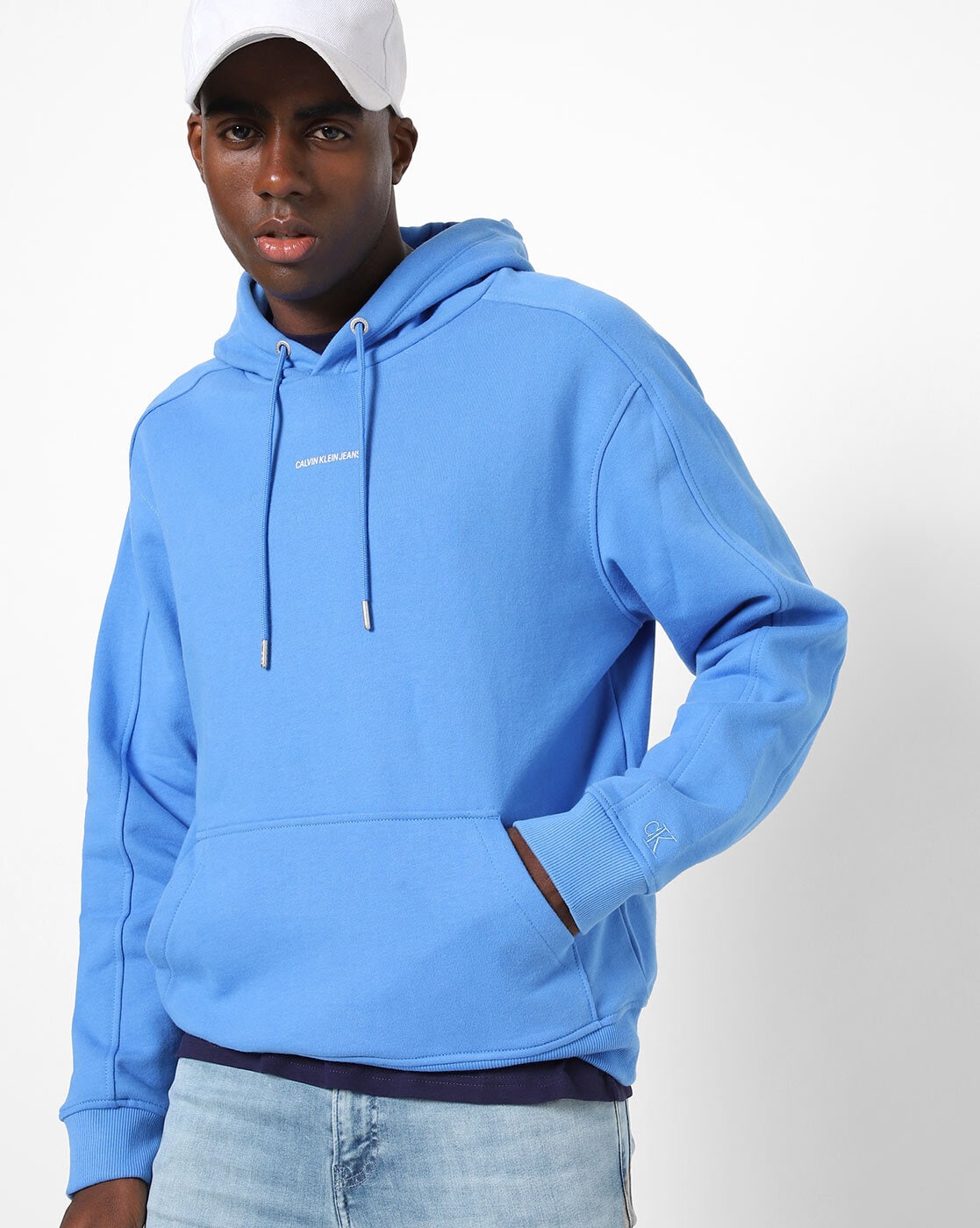 Buy Sky Blue Sweatshirt & Hoodies for by Klein Online | Ajio.com