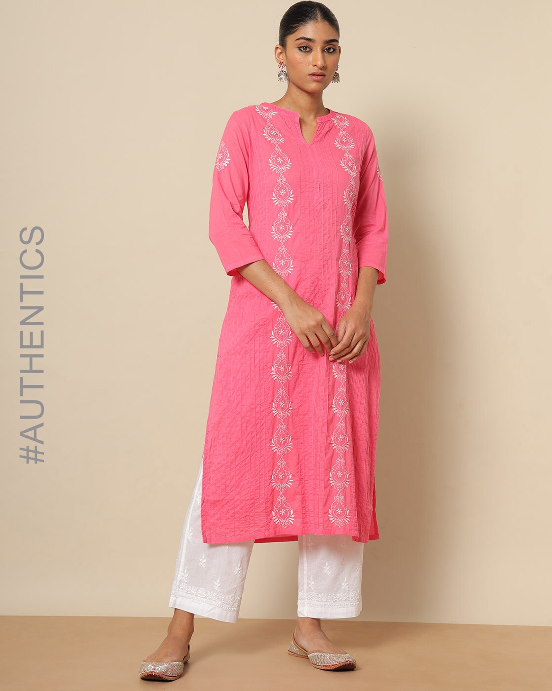 Buy Pink Kurtas for Women by Indie Picks Online