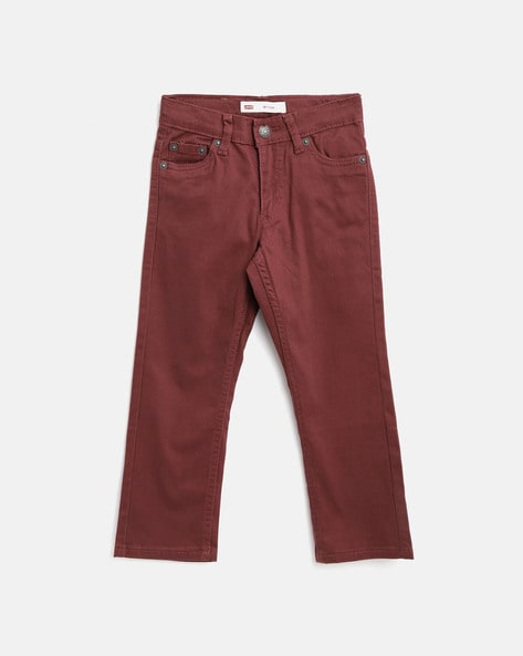 Buy Maroon Trousers & Pants for Boys by LEVIS Online 