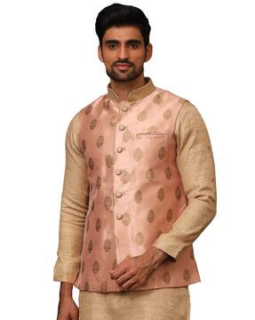 Buy Pink 3-Piece Ethnic Suit for Men by 