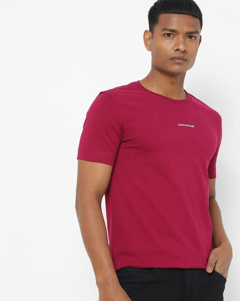 Crew-Neck T-shirt with Brand Print