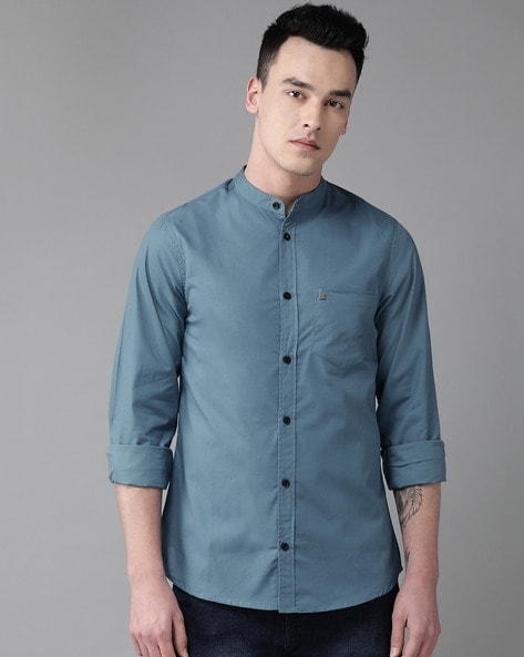 Mandarin Collar Shirts For Men