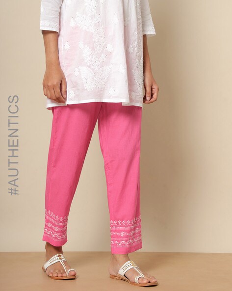 Designer Chikankari Work Straight Kurta With Pant , Ethnic Wear, Trendy  Kurtis & Gowns Free Delivery India.
