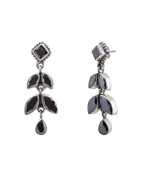 Maya J Black Onyx drop earrings - Freedman Jewelers