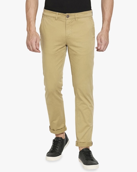 Buy Khaki Trousers & Pants for Men by LEE COOPER Online | Ajio.com