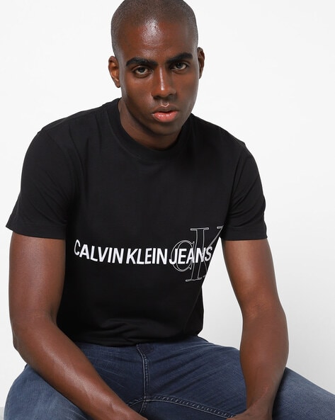 Buy Black Tshirts for Men by Calvin Klein Jeans Online 