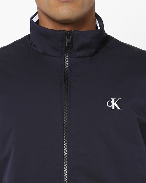 Calvin klein mens waterproof stretch best sale funnel neck full zip jacket