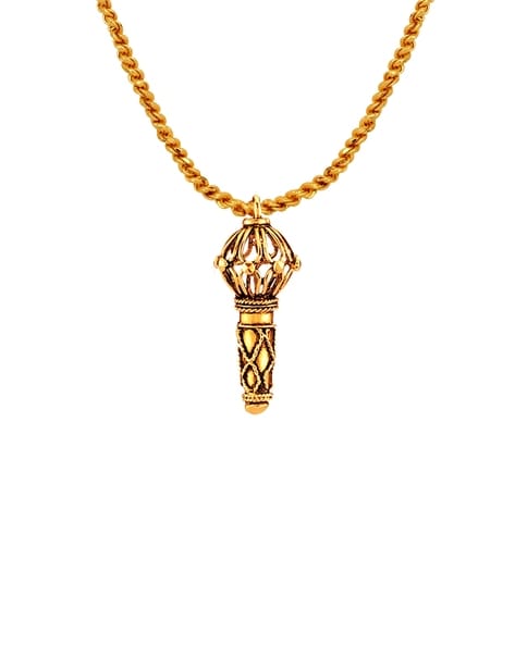 Hanuman gada gold on sale pendant