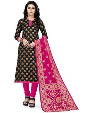 Buy Black Dress Material for Women by 