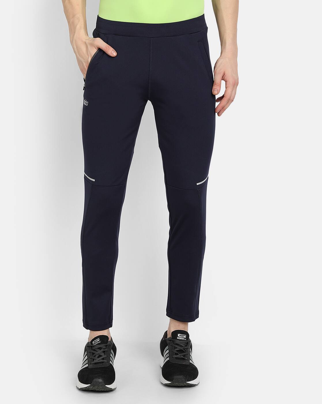 Buy Navy blue Track Pants for Men by 