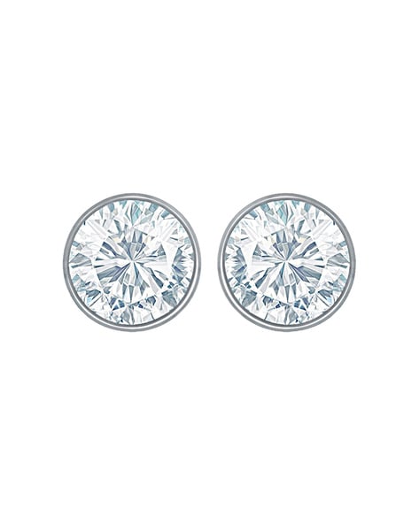 Swarovski crystal invisible clip on stud earrings – Miyabi Grace