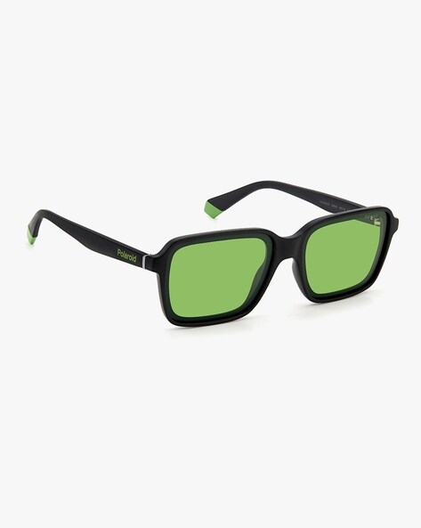 Green best sale polaroid sunglasses