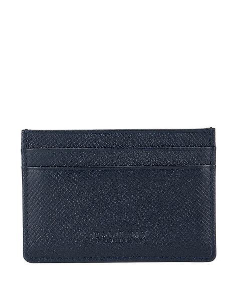 Da Milano Wallets : Buy Da Milano Genuine Leather Navy Blue Card Case  Online