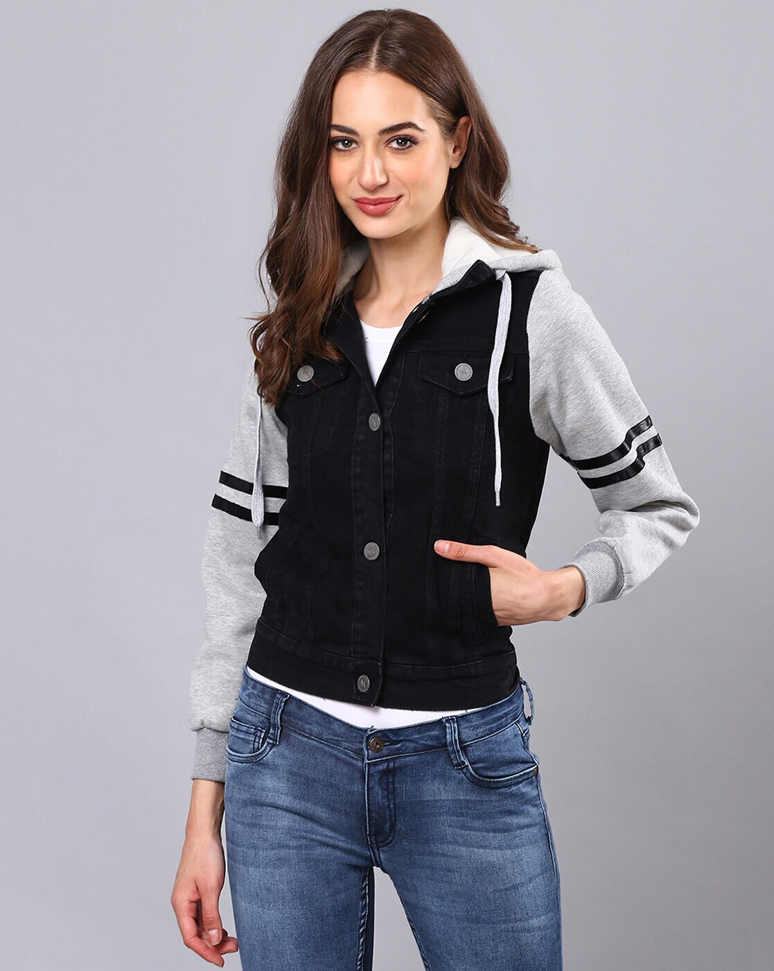 Buy Black Jackets & Coats for Women by Campus Sutra Online