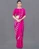 Floral Print Georgette Saree with Satin Patta Floral Print Georgette Saree with Satin Patta