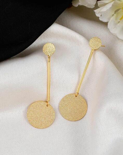Dainty round gold coin earrings | “These have become my go to earrings for  work!”