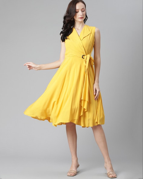 Buy Yellow Dresses for Women by ROYAL FUL Online | Ajio.com