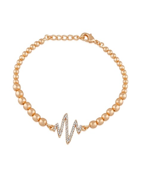 Buy White Bracelets & Bangles for Women by MAHI Online | Ajio.com
