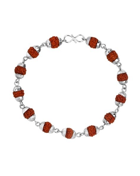 Amazon.com: Rudraksha Bracelet for Men and Women, Bracelet Rakhi for  Brother , Friendship Day Band, Shiva Wrist Bracelet, Brown, EQSRB22022201 :  Clothing, Shoes & Jewelry