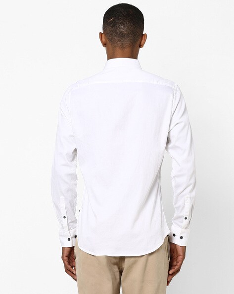 stretchable white shirt
