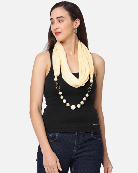 Scarf with Beaded Chain Price in India