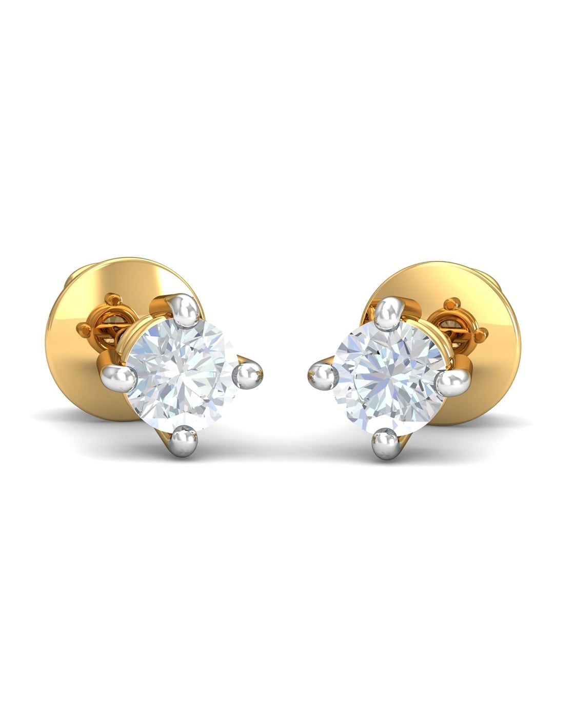 Color Blossom Earrings, Yellow Gold, White Gold And PavÃ© Diamond - Jewelry  - Categories