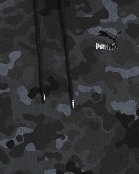 Puma all over print hot sale camo insert overhead hoodie