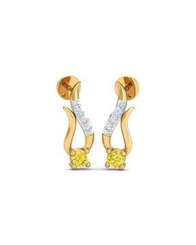 Buy Gold Earrings For Women By Kuberbox Online Ajio Com