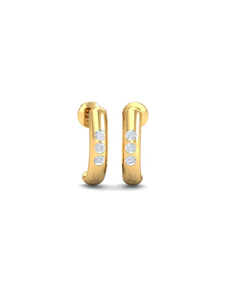 Facet Barcelona Design Access J-Hoop Earrings 14KY 160-48550 - London Gold