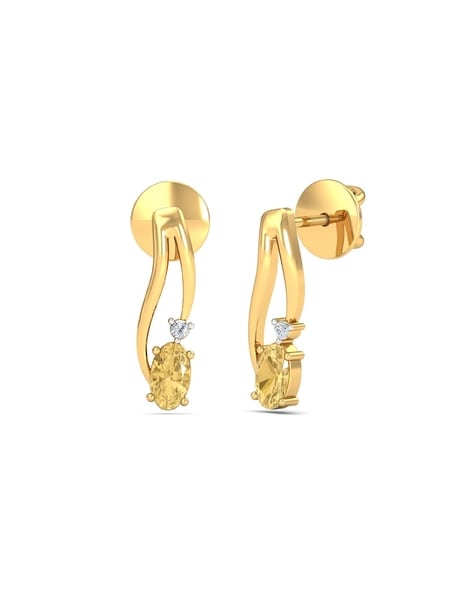 Buy online Topaz Charm Rose Gold Earrings from fashion jewellery for Women  by Ivory Tag for ₹1499 at 0% off | 2024 Limeroad.com