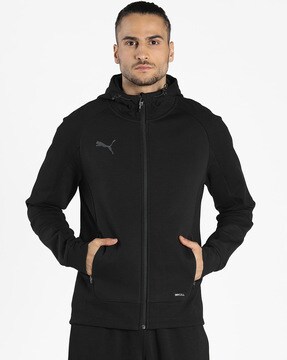 puma zip front hooded jacket