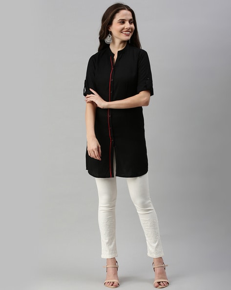 Buy MagicBird Sleeveless Lace Kurti (BLACK) XS Online at Best Prices in  India - JioMart.