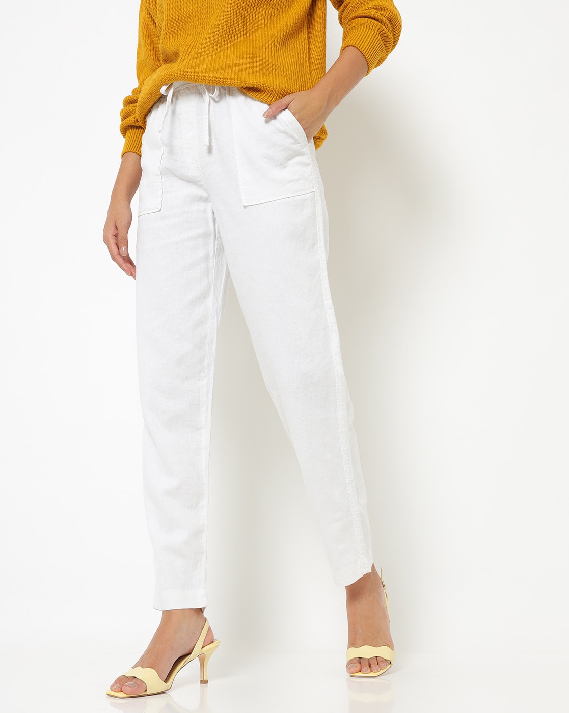 Womens White Trousers  MS