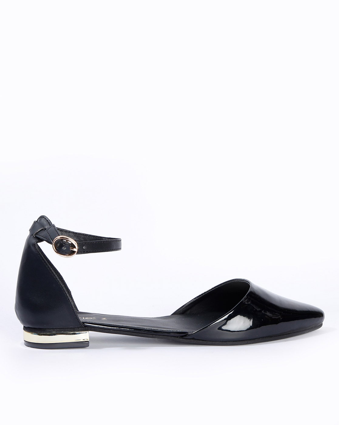 Strappy pointed toe discount flats