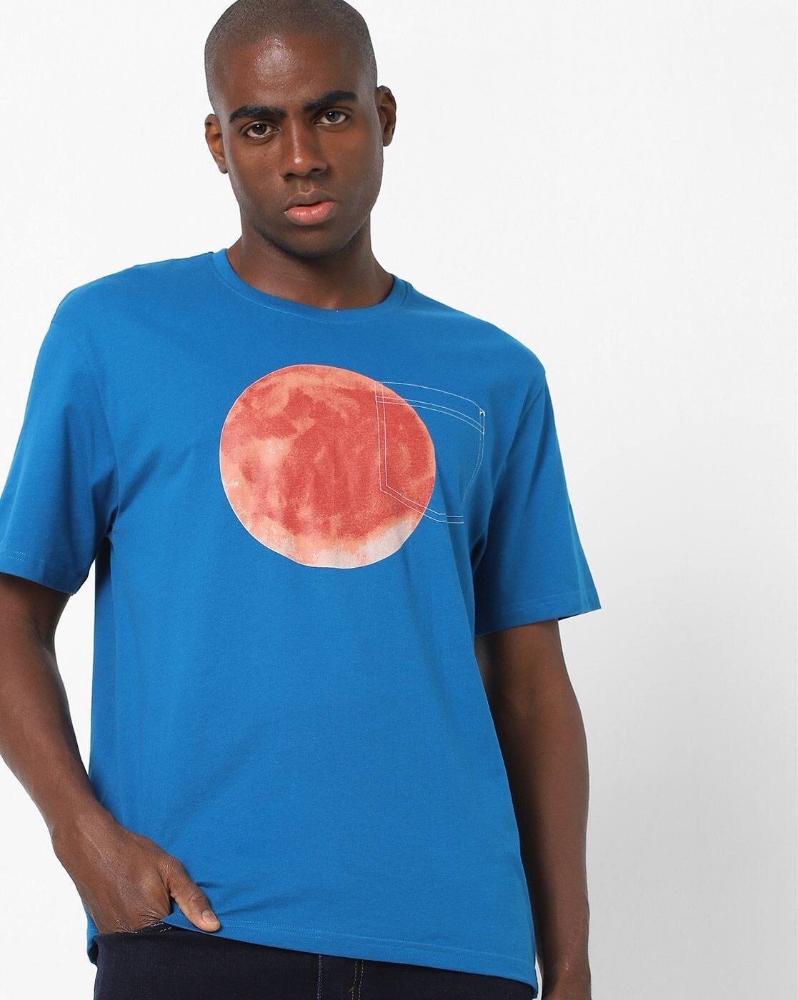Buy Blue Tshirts for Men by Blue Saint 