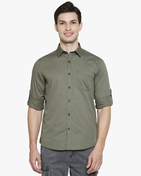 Buy Olive Green Shirts for Men by Lee 