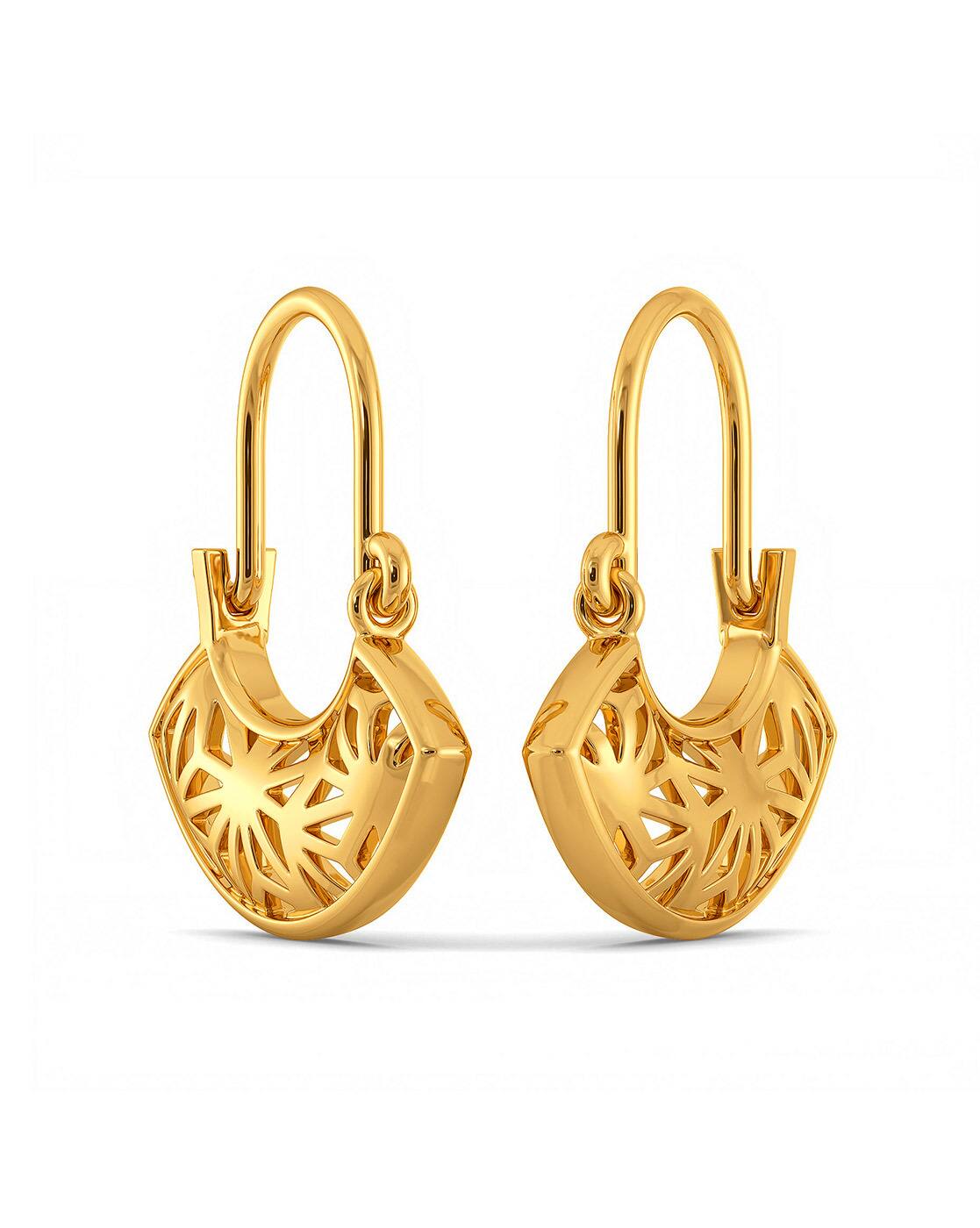 Buy Yellow Gold Earrings for Women by 