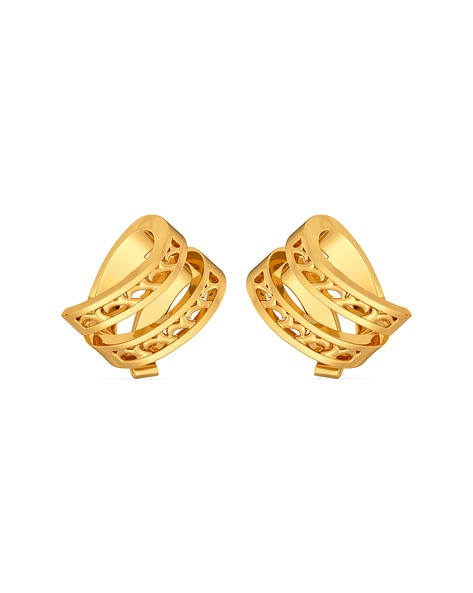 Buy Yellow Gold Earrings for Women by Melorra Online