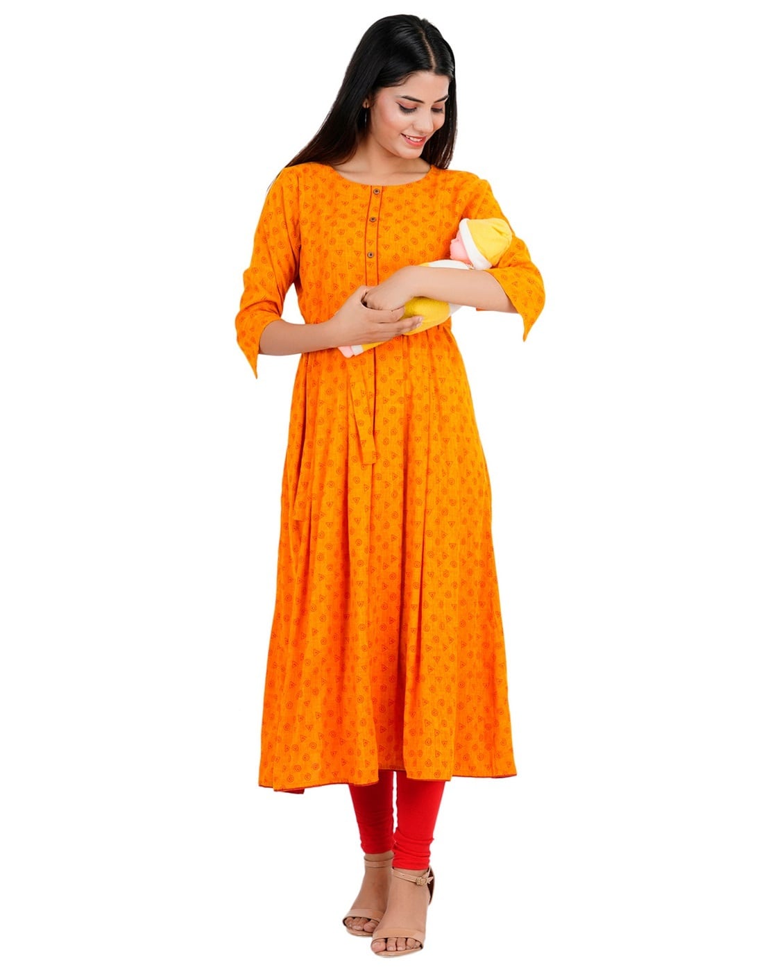 Buy Orange Kurtas \u0026 Kurtis for Women by 