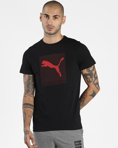 Regular Fit Mens Graphic Sportstyle Core Crew-Neck T-Shirt