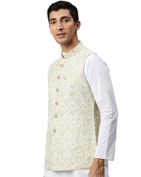 manyavar floral jacket