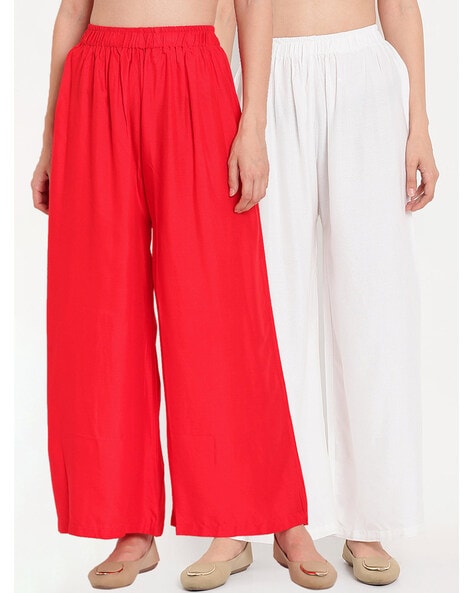 Pack of 2 Full Length Palazzos Price in India