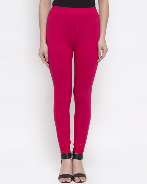 Buy Pink & Maroon Leggings for Women by Tag 7 Plus Online