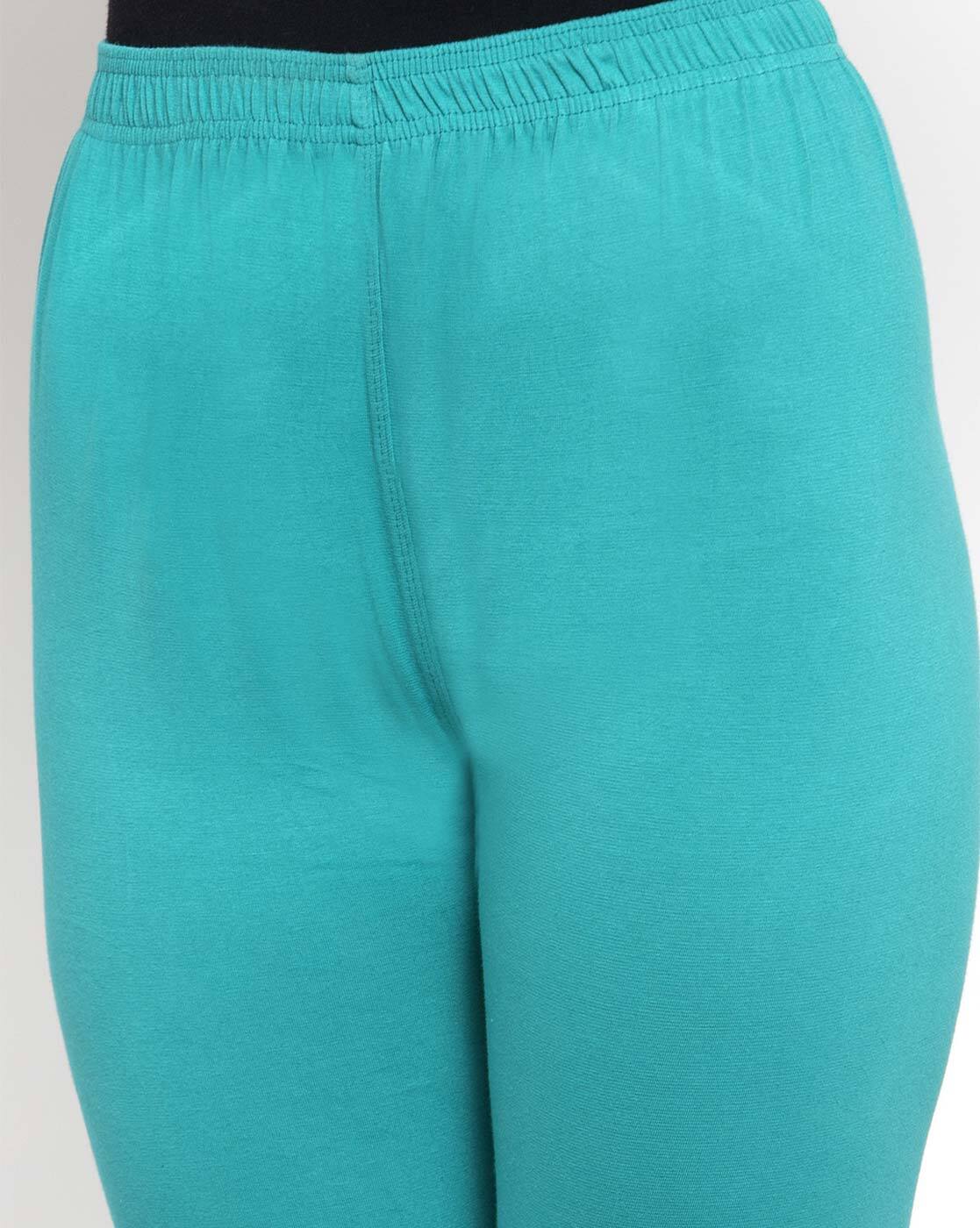 Buy Turquoise blue Leggings for Women by Tag 7 Plus Online