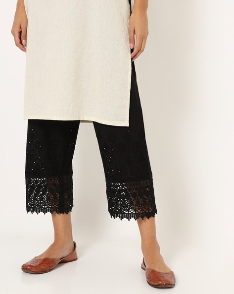 Ankle-Length Pants with Schifilli Detail Price in India