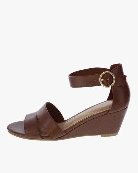 Cognac wedge heels new arrivals