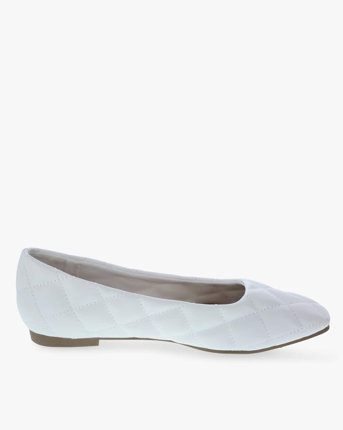 Buy White Flat Shoes for Women by FIONI 