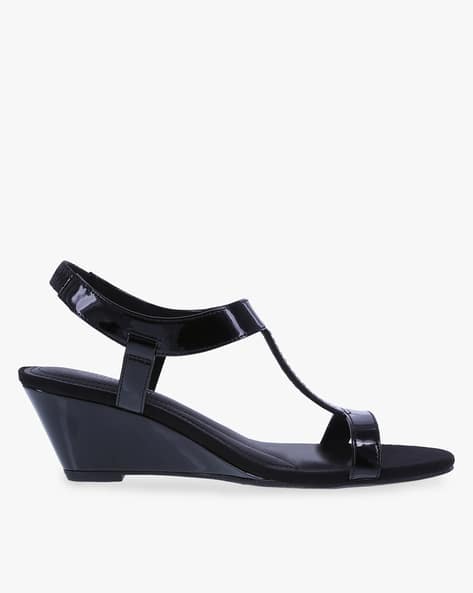 Buy Black Heeled Sandals for Women by COMFORT PLUS Online | Ajio.com