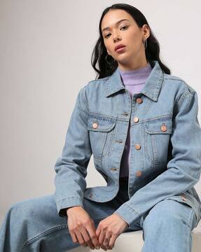 blue denim jean jacket
