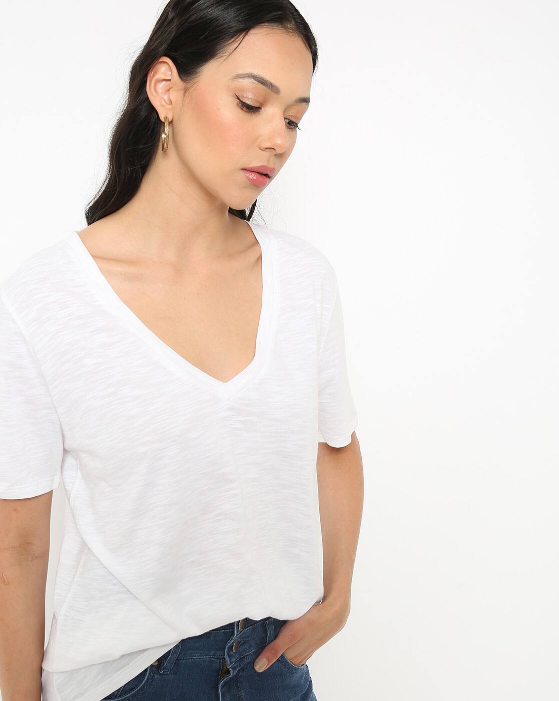 Buy White Tshirts for Women by Marks 